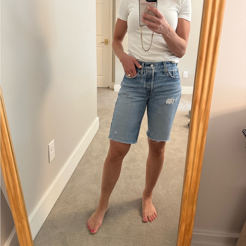 501 Levi Jean shorts size 25.